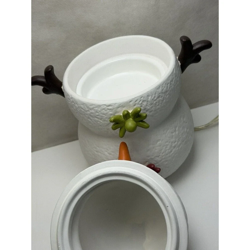 Gold Canyon Jolly Snowman Candle Warmer Scent Pod Electric Holiday Box 82997